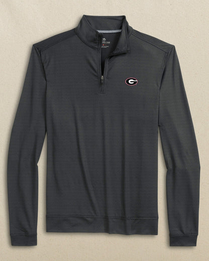 Georgia Bulldogs Oval G Geo Printed Quarter Zip | Southern Tide Customer Favorite