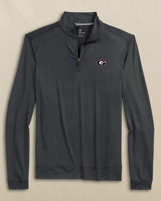 Georgia Bulldogs Oval G Geo Printed Quarter Zip | Southern Tide Customer Favorite
