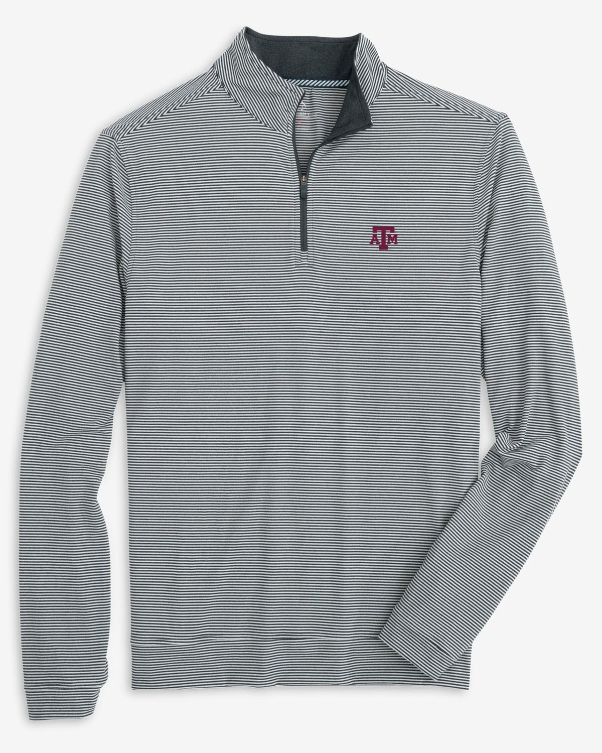 Texas A&M Aggies Stripe Heather Quarter Zip | Southern Tide Quality