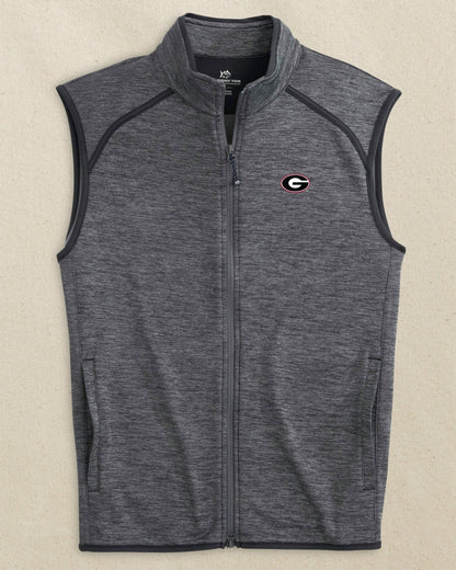Georgia Bulldogs Oval G Baybrook Heather Vest | Southern Tide Best Price