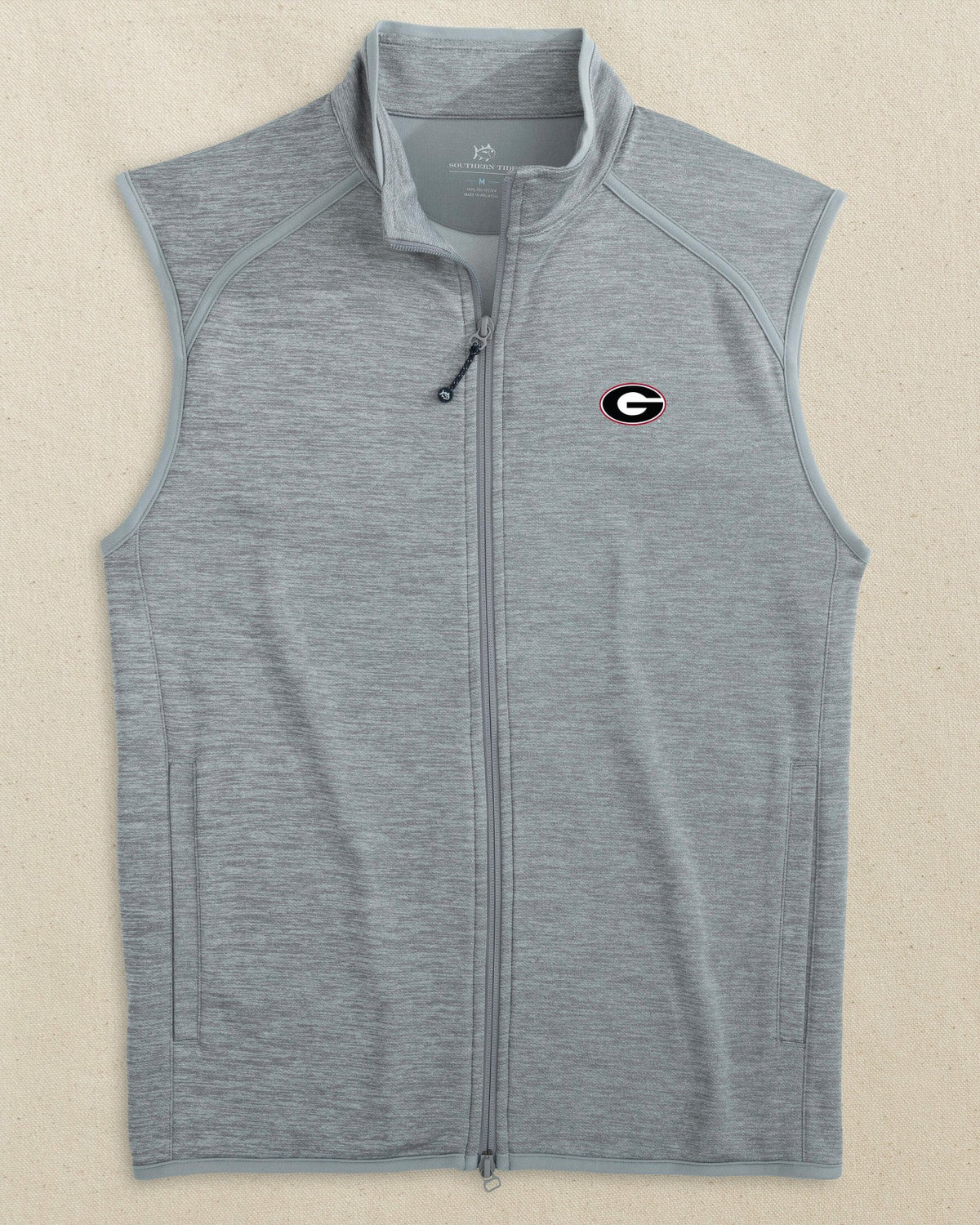 Georgia Bulldogs Oval G Baybrook Heather Vest | Southern Tide Best Price