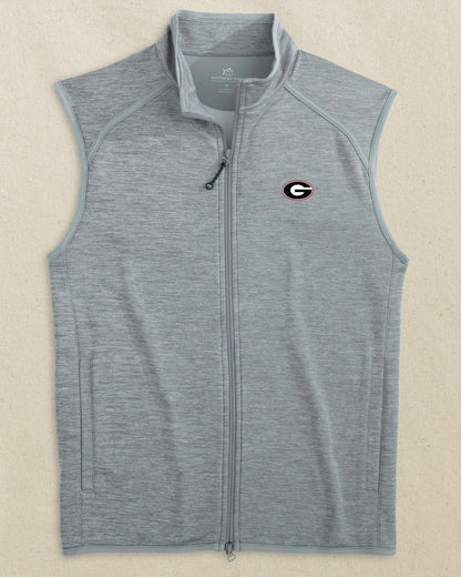 Georgia Bulldogs Oval G Baybrook Heather Vest | Southern Tide Best Price