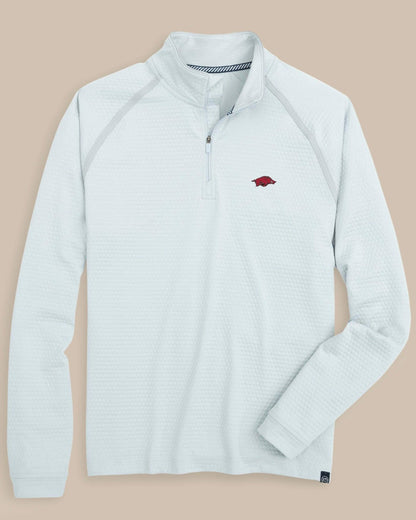 Arkansas Razorbacks Scuttle Heather Quarter Zip | Southern Tide Sale