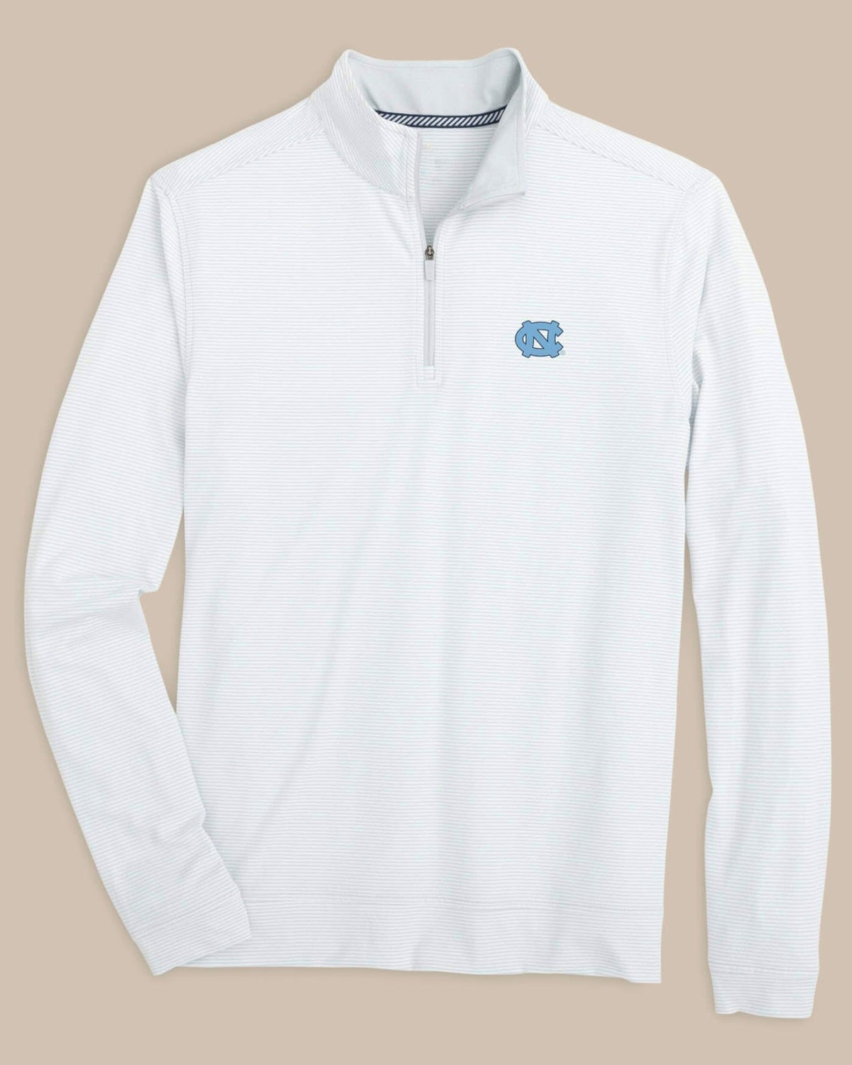 UNC Tar Heels Stripe Heather Quarter Zip | Southern Tide Trending