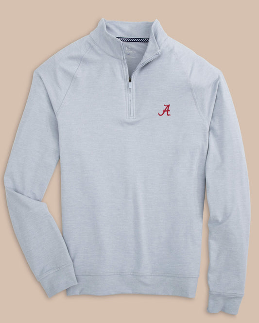 Alabama Crimson Tide Cruiser Heather Quarter Zip | Southern Tide Classic