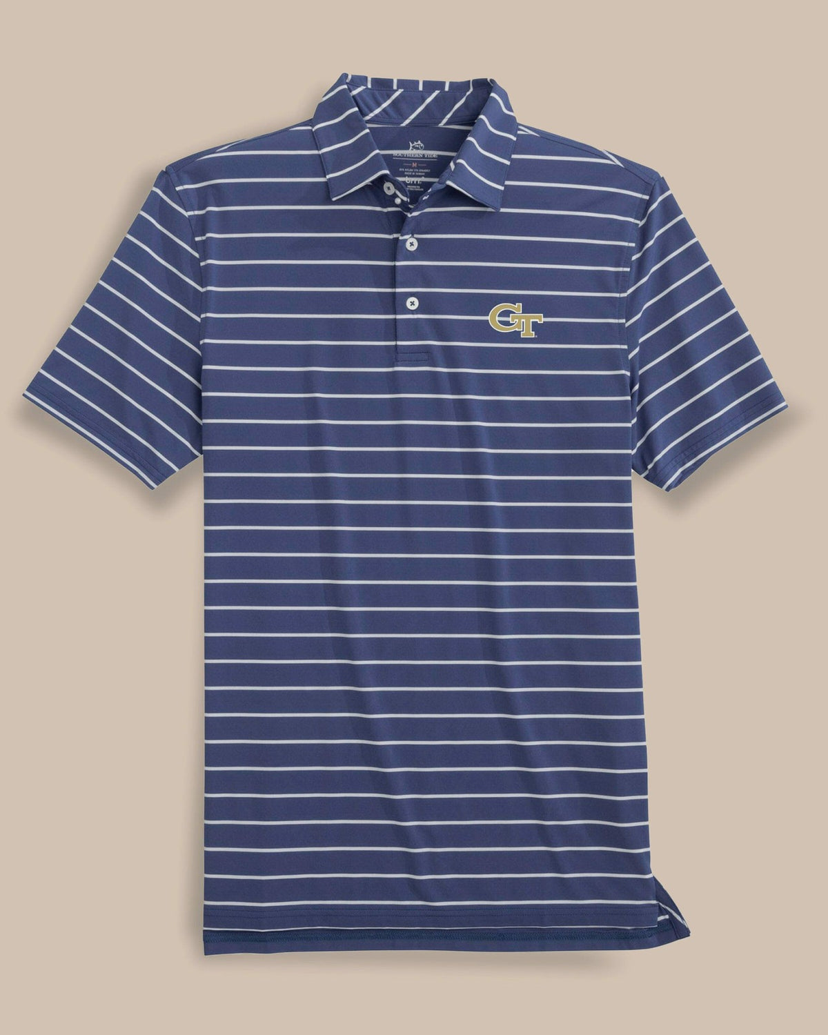 Georgia Tech Brreeze Stripe Polo | Southern Tide Special Offer