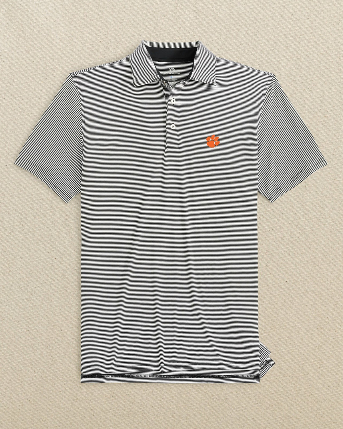 Clemson brrr°®-eeze Meadowbrook Stripe Polo | Southern Tide Customer Favorite