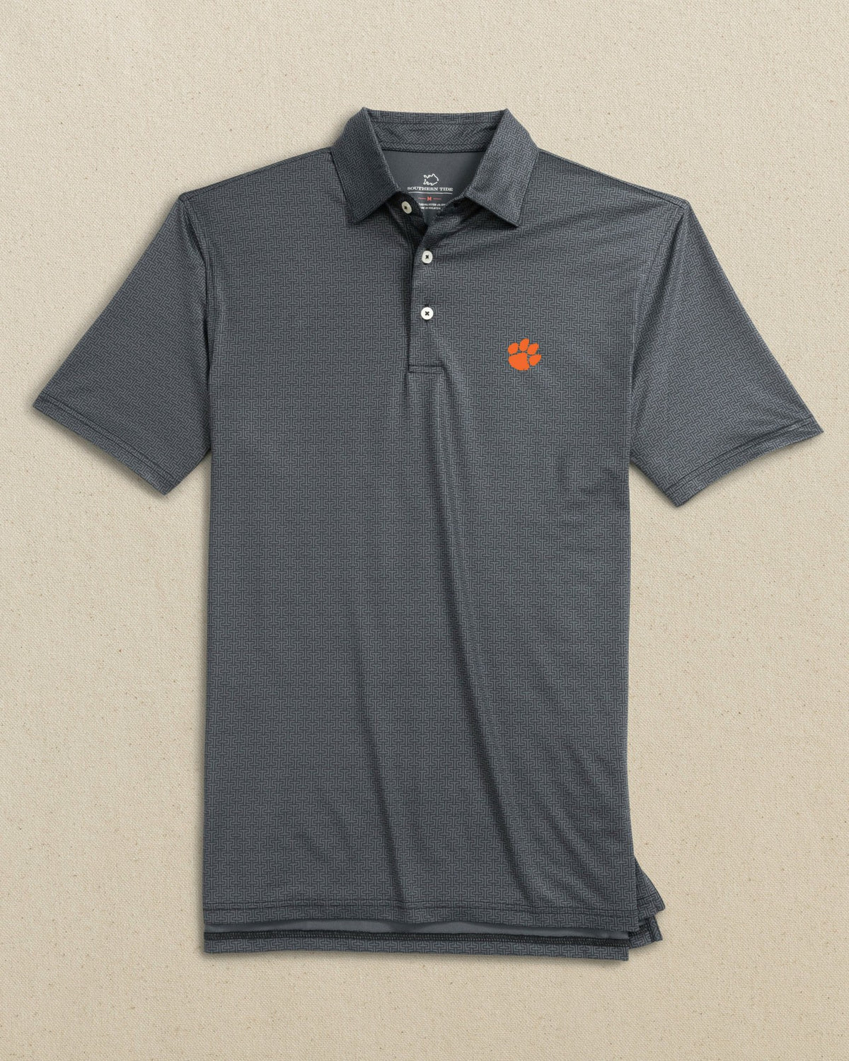 Clemson Tigers Driver ST Geo Printed Polo | Southern Tide Exclusive