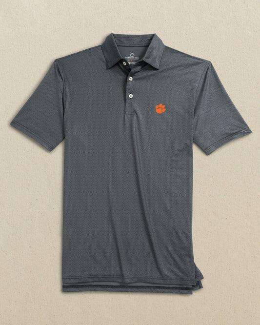 Clemson Tigers Driver ST Geo Printed Polo | Southern Tide Exclusive