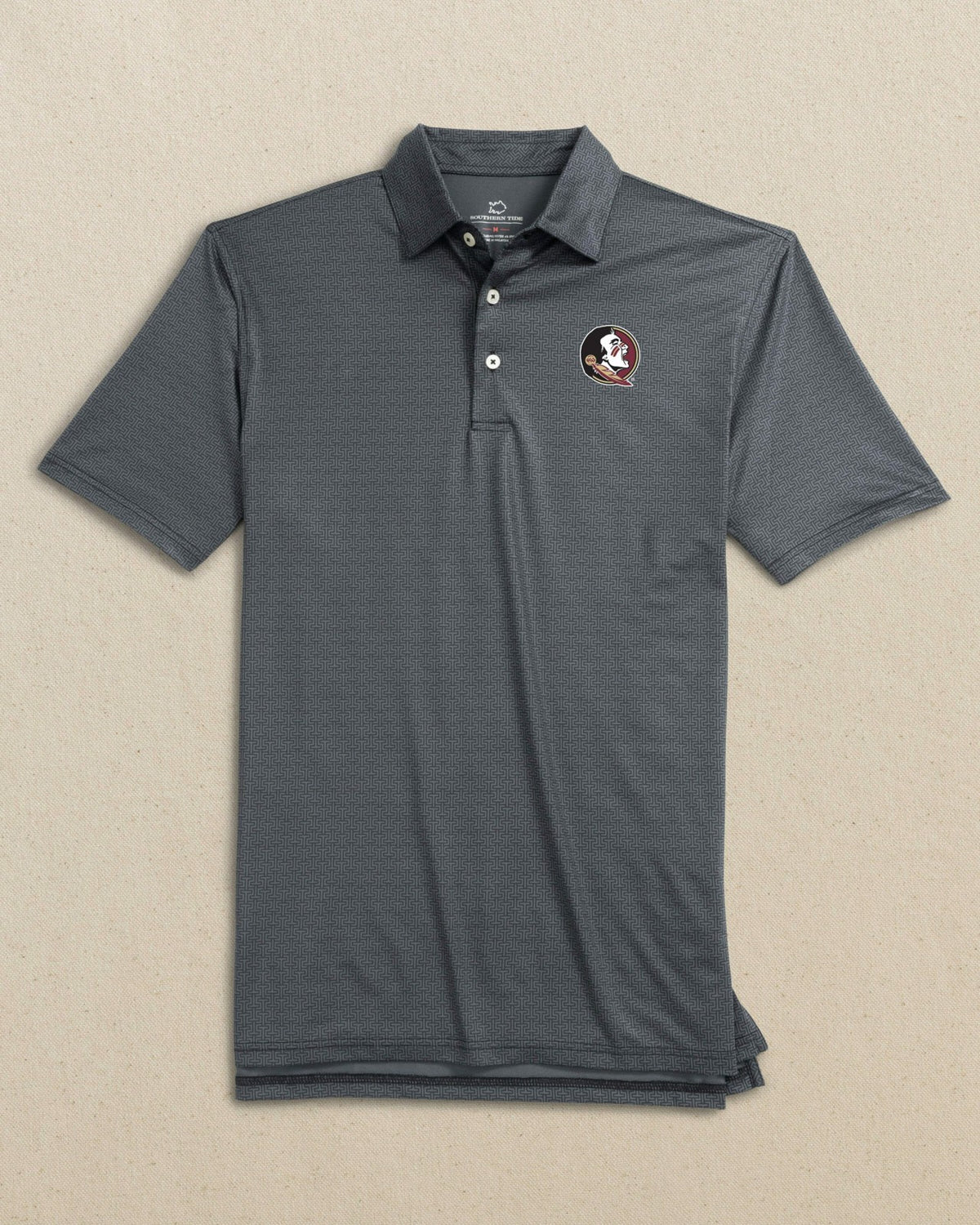 FSU Seminoles Driver ST Geo Printed Polo | Southern Tide New
