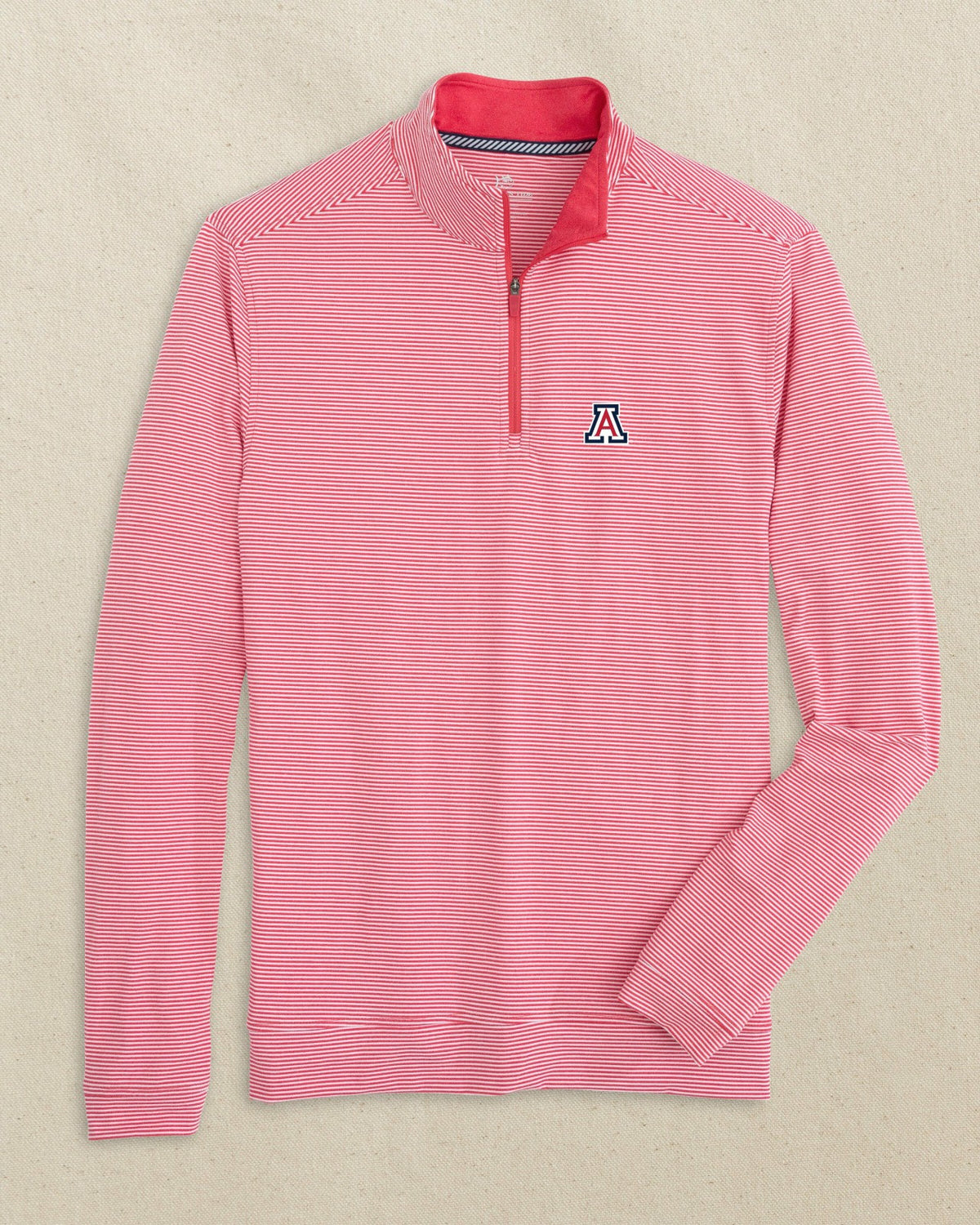 Arizona Wildcats Cruiser Stripe Quarter Zip | Southern Tide Featured
