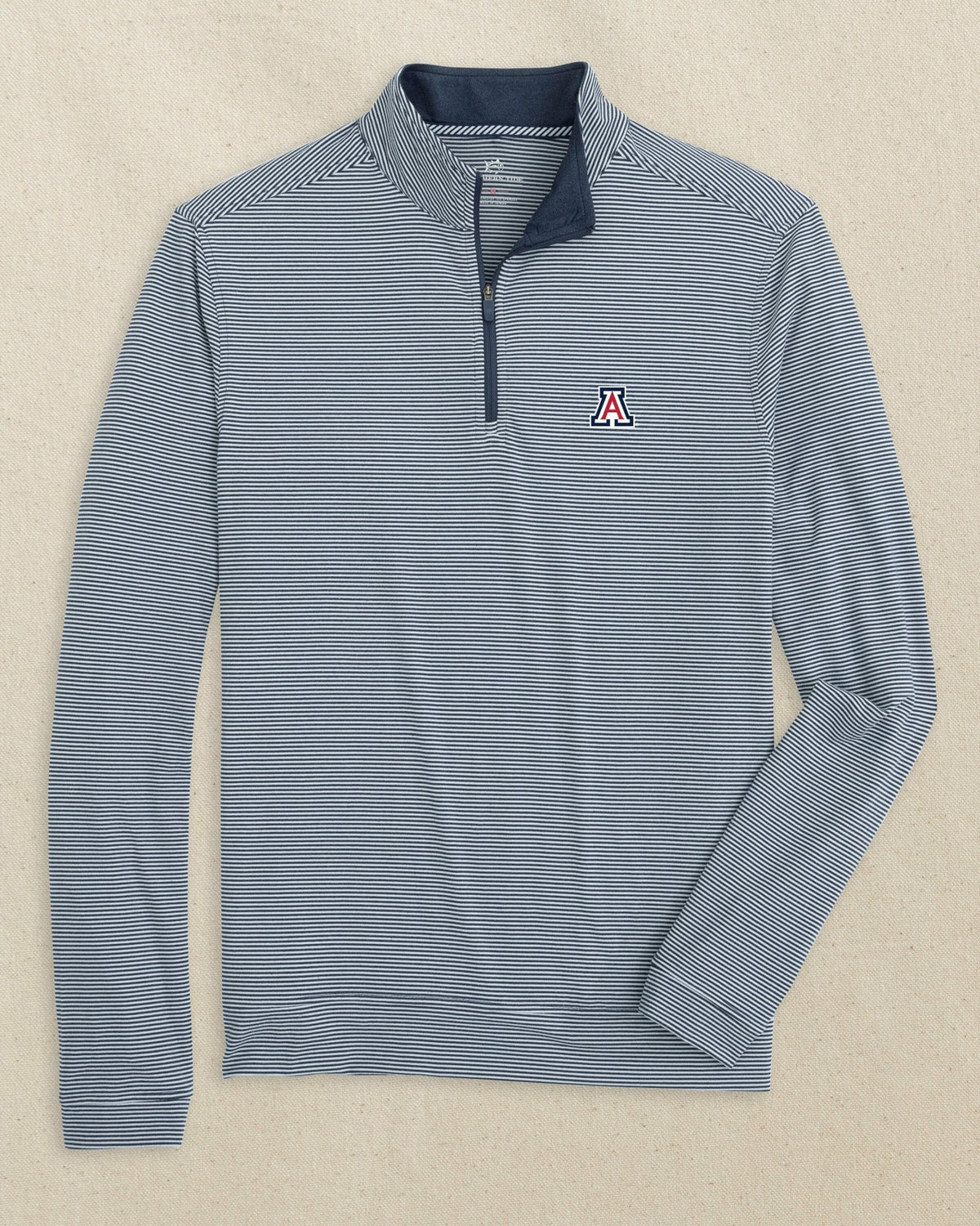 Arizona Wildcats Cruiser Stripe Quarter Zip | Southern Tide Featured