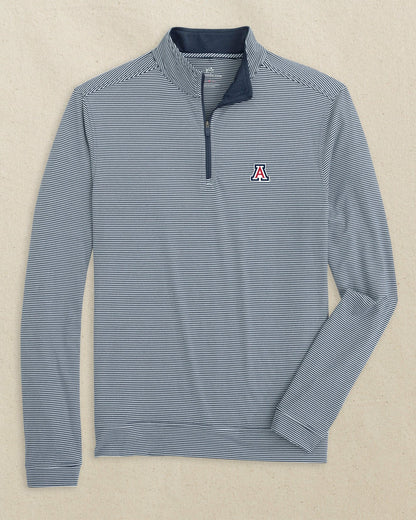 Arizona Wildcats Cruiser Stripe Quarter Zip | Southern Tide Featured