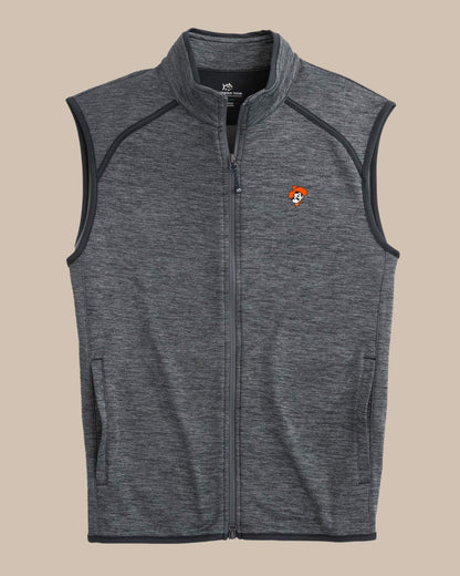 Oklahoma State Cowboys Baybrook Heather Vest | Southern Tide Value