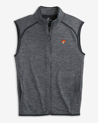 Oklahoma State Cowboys Baybrook Heather Vest | Southern Tide Value