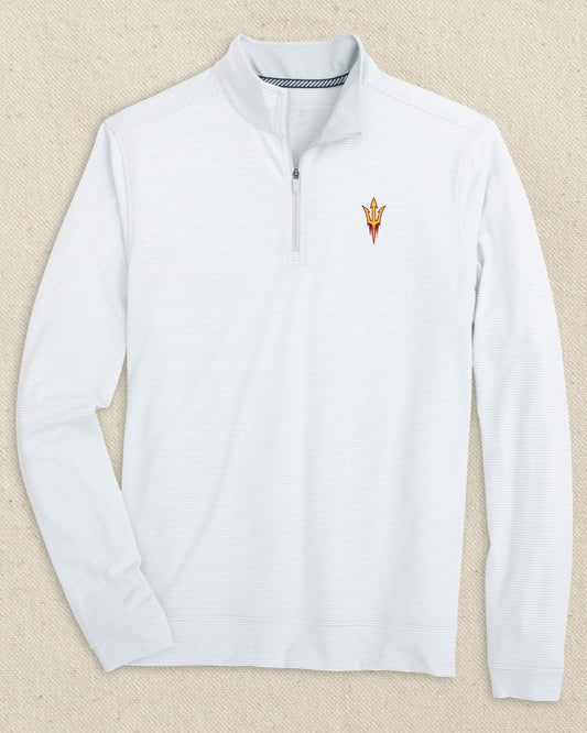 Arizona State Cruiser Micro-Stripe Quarter Zip | Southern Tide Best Price