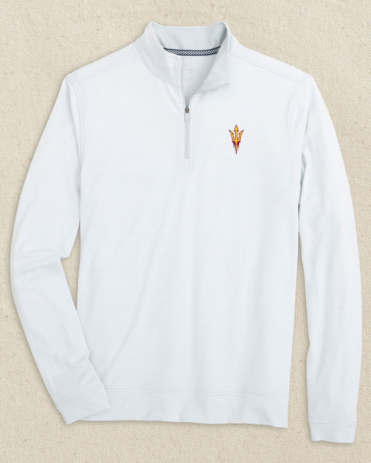 Arizona State Cruiser Micro-Stripe Quarter Zip | Southern Tide Best Price