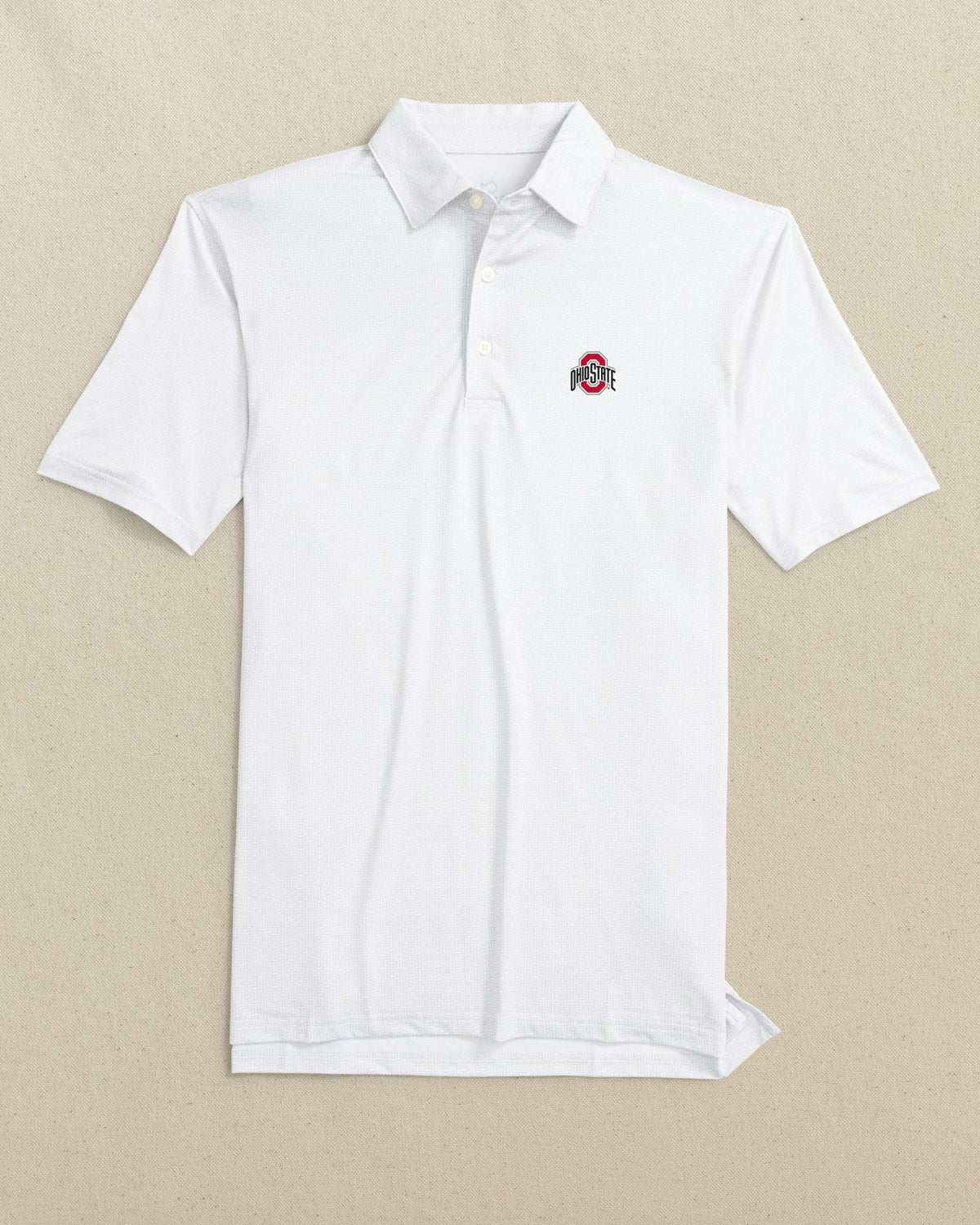 Ohio State Buckeyes Driver ST Geo Printed Polo | Southern Tide Premium