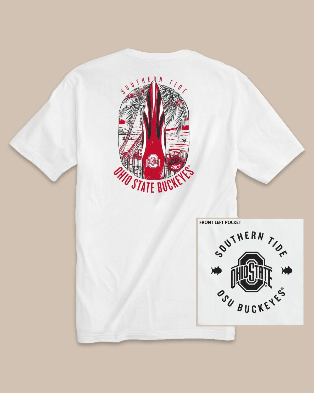 Ohio State Buckeyes Gameday Locals Only T-Shirt | Southern Tide Best Price