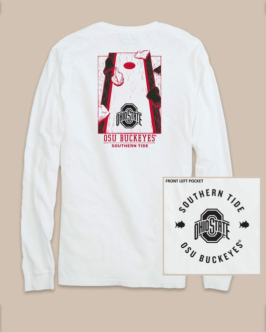 Ohio State Buckeyes Gameday Cornhole T-Shirt | Southern Tide Latest