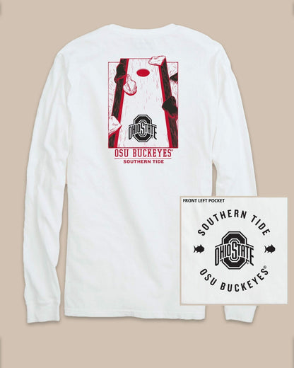 Ohio State Buckeyes Gameday Cornhole T-Shirt | Southern Tide Latest