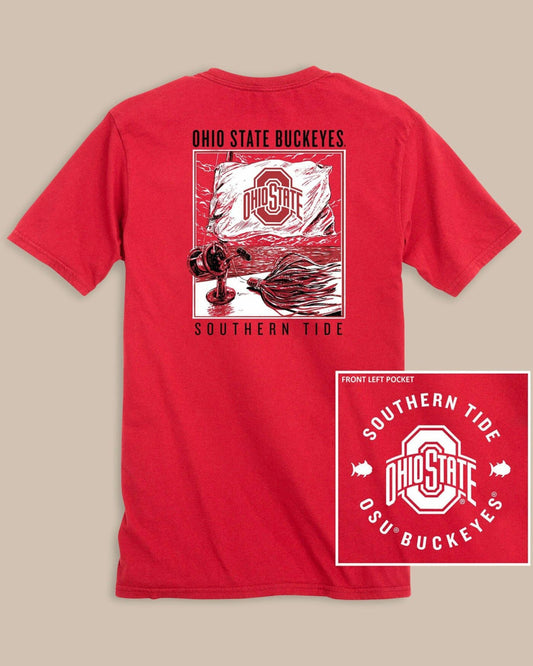Ohio State Buckeyes Fishing Flag T-Shirt | Southern Tide Sale