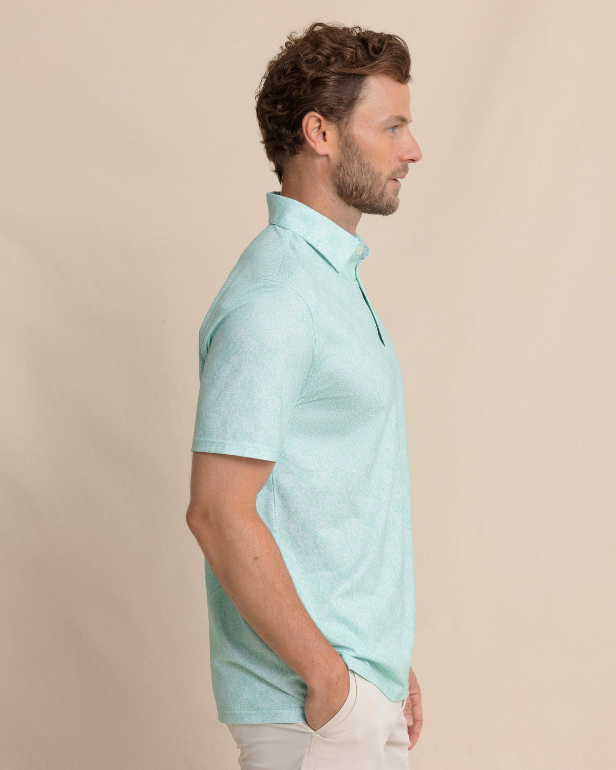 Driver Beach Palms Printed Polo | Southern Tide Special Offer