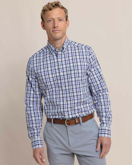 Charleston Master Plaid Long Sleeve Sport Shirt | Southern Tide Signature