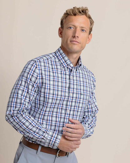 Charleston Master Plaid Long Sleeve Sport Shirt | Southern Tide Signature