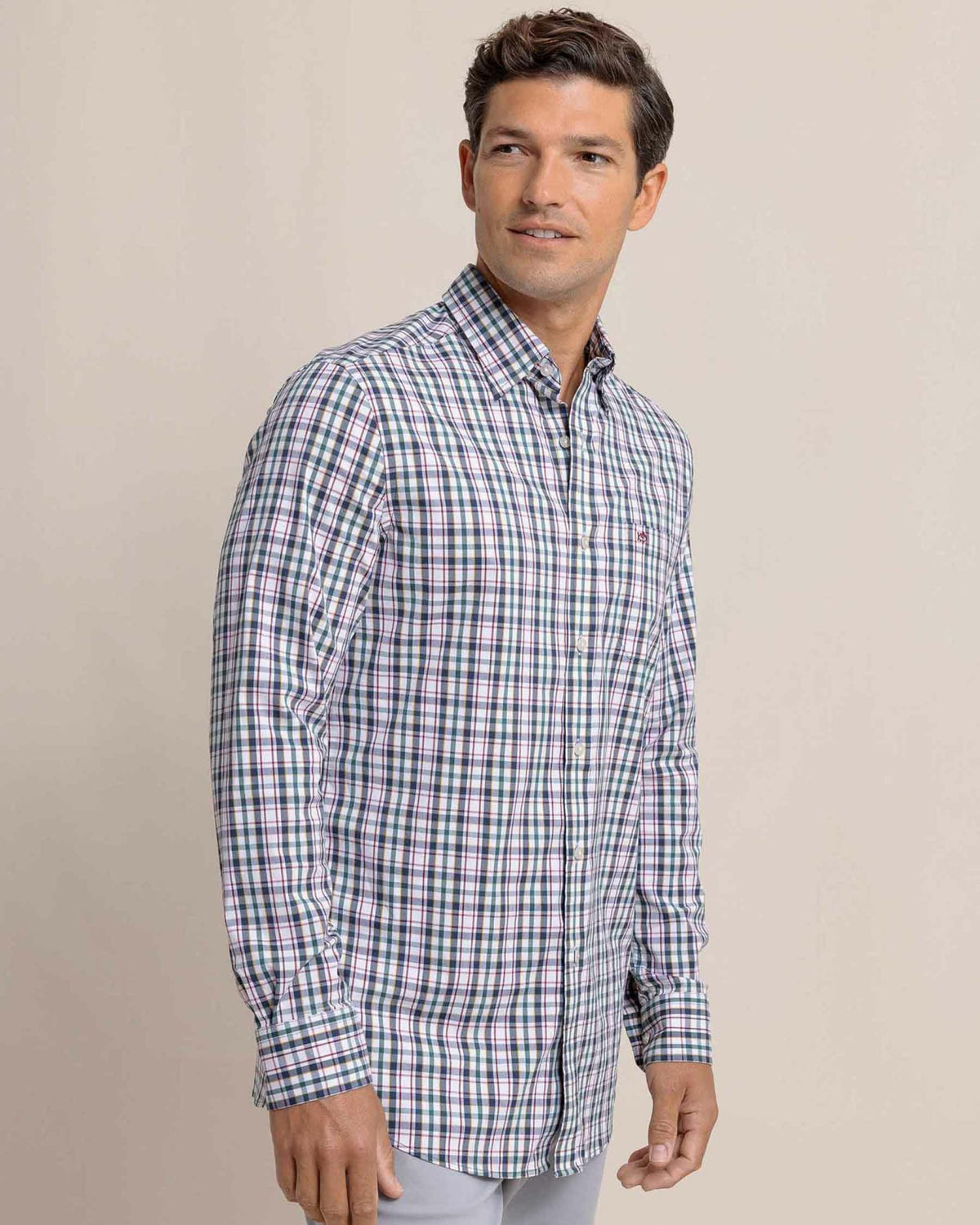 Charleston Master Plaid Long Sleeve Sport Shirt | Southern Tide Signature
