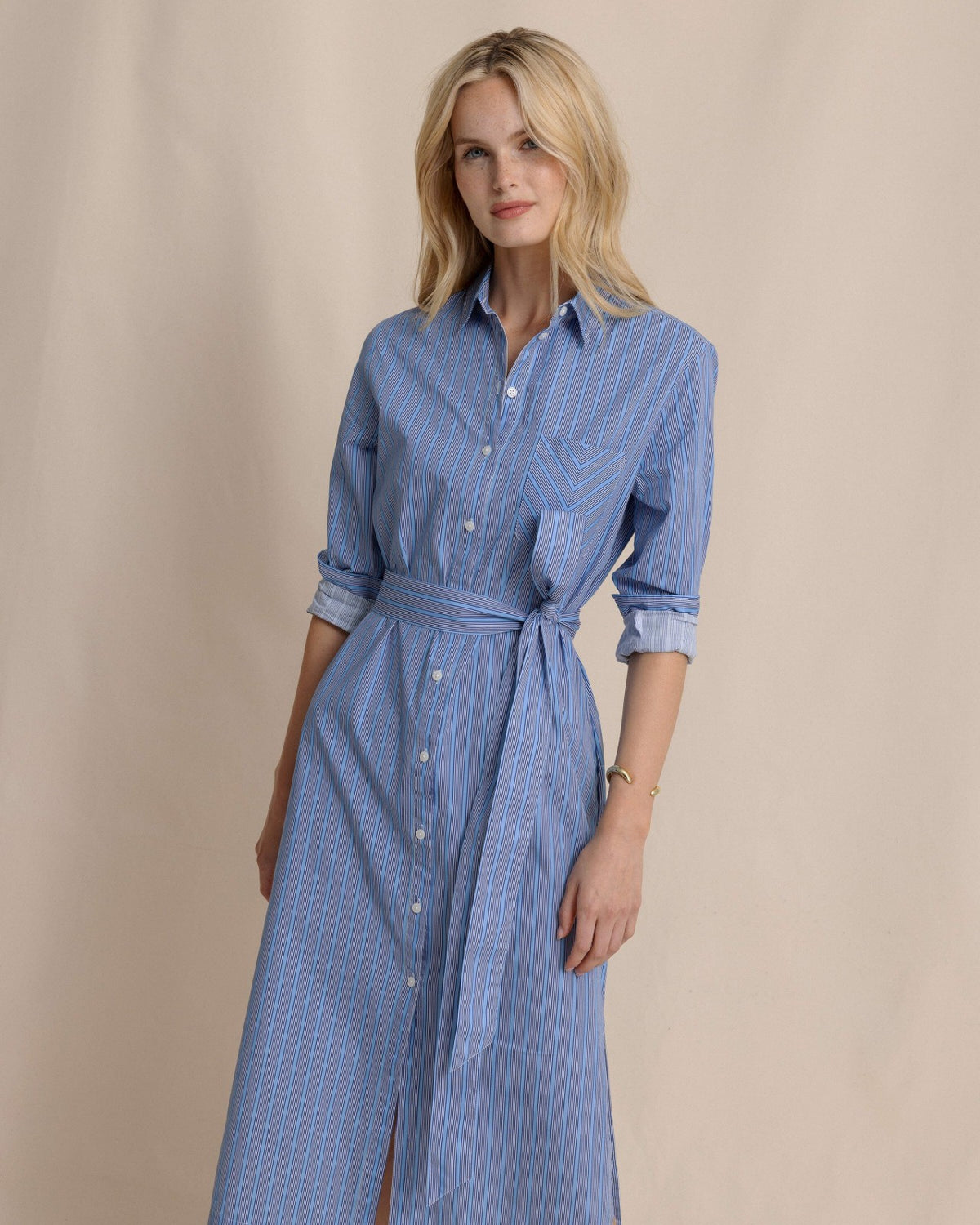 Trista Striped Midi Shirt Dress | Southern Tide Smart Buy