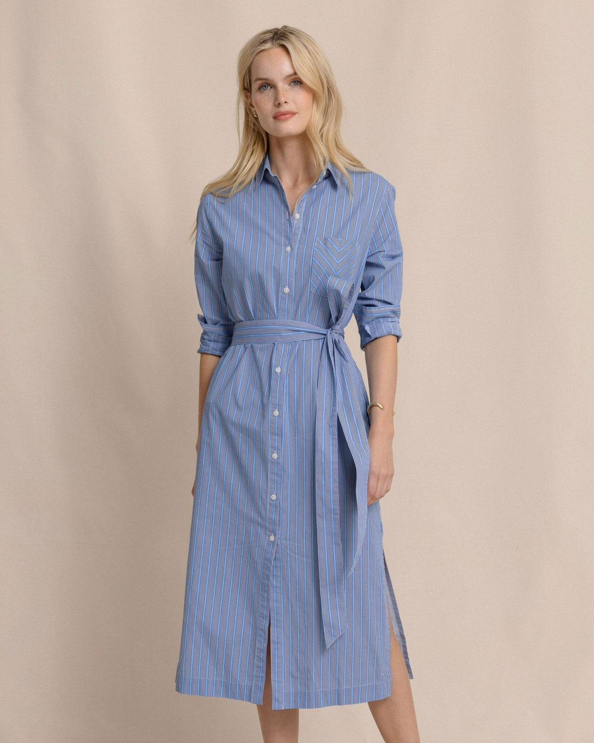 Trista Striped Midi Shirt Dress | Southern Tide Smart Buy