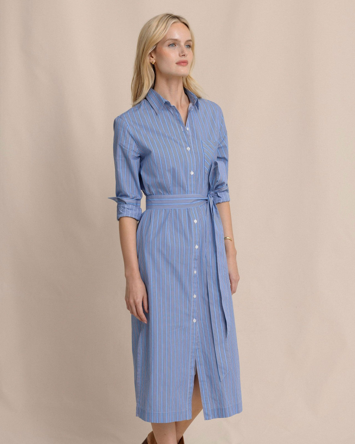 Trista Striped Midi Shirt Dress | Southern Tide Smart Buy