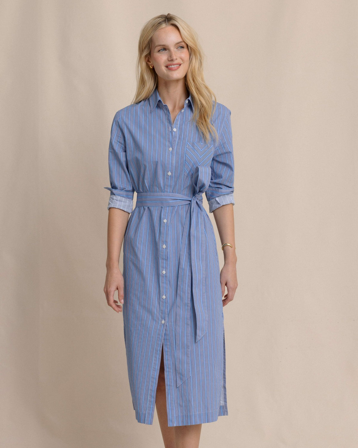 Trista Striped Midi Shirt Dress | Southern Tide Smart Buy