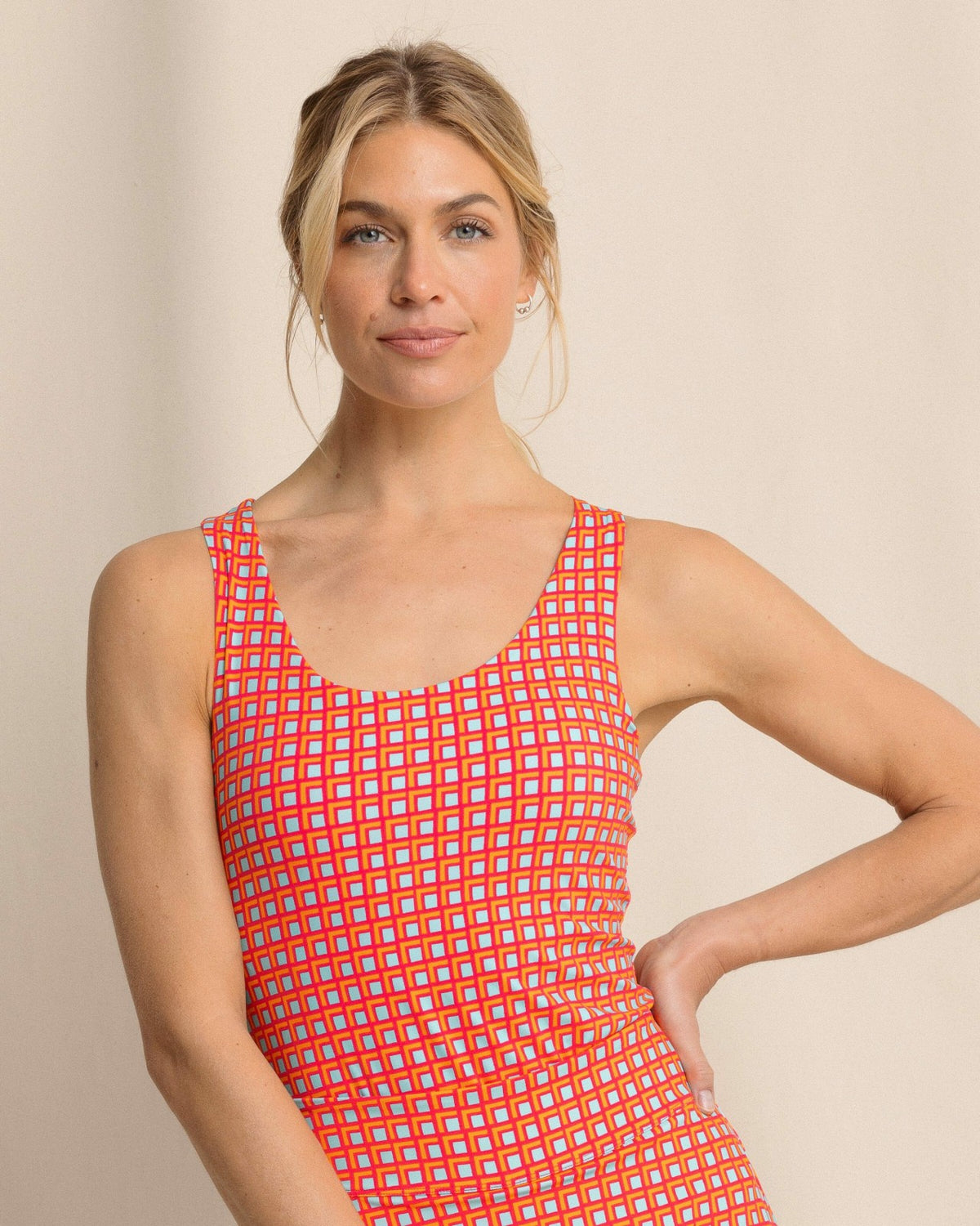 Natalie Printed Cross Back Tank | Southern Tide Signature