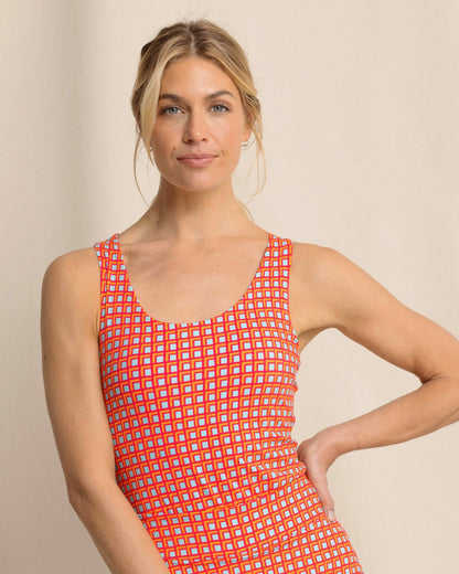 Natalie Printed Cross Back Tank | Southern Tide Signature