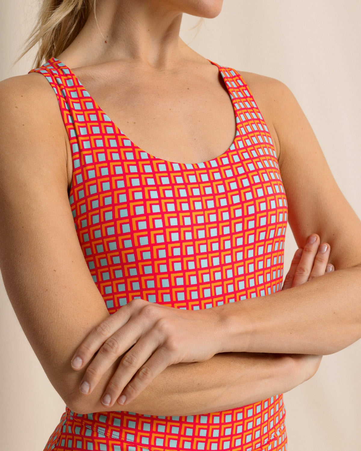 Natalie Printed Cross Back Tank | Southern Tide Signature