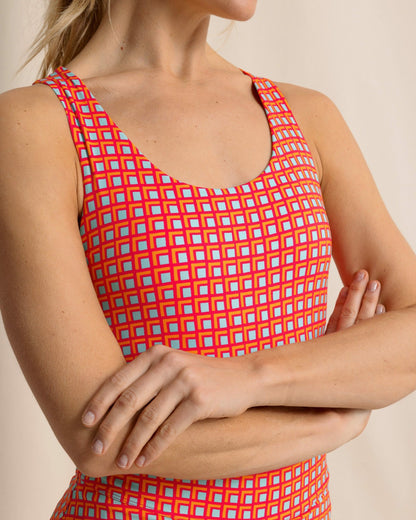 Natalie Printed Cross Back Tank | Southern Tide Signature