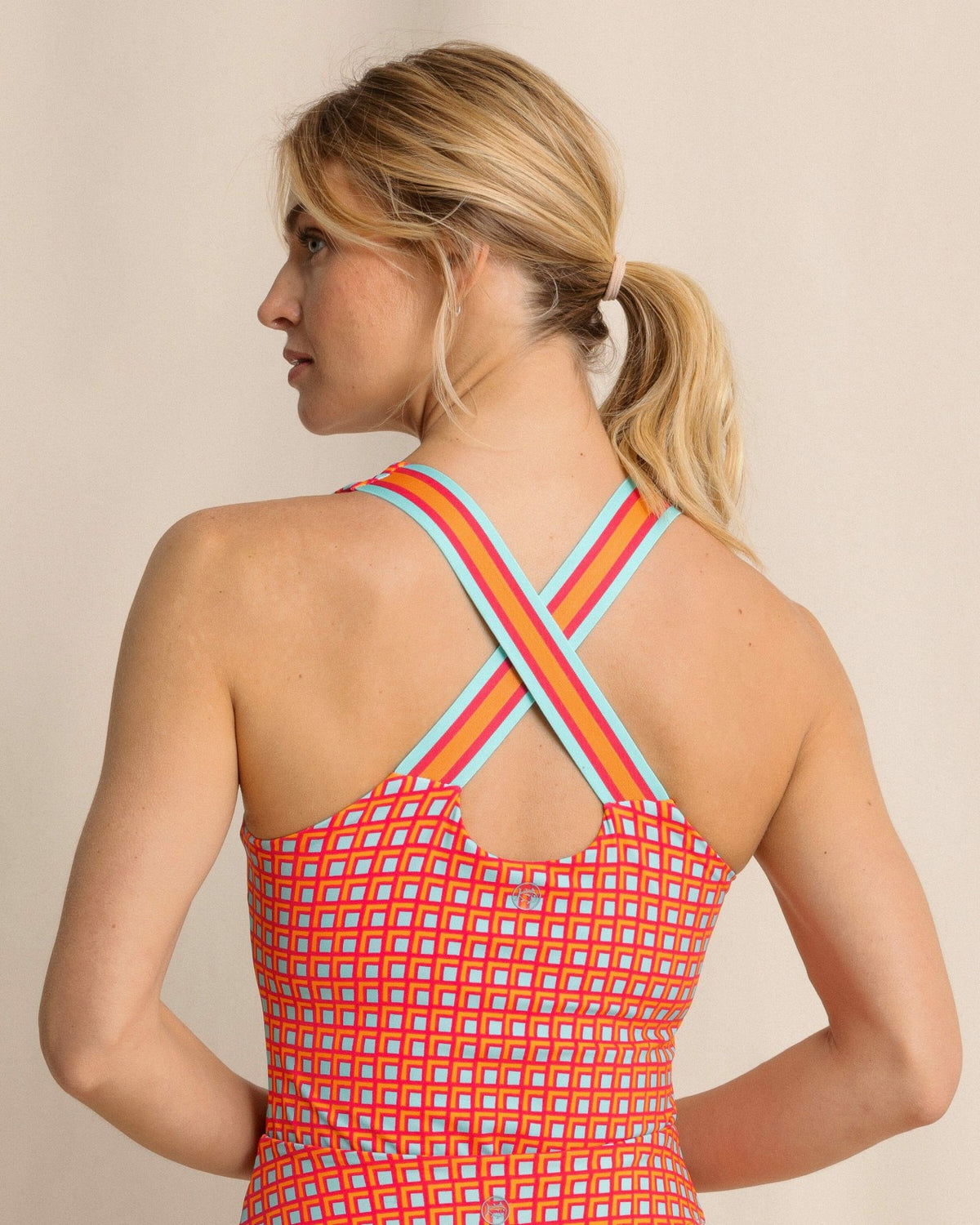 Natalie Printed Cross Back Tank | Southern Tide Signature
