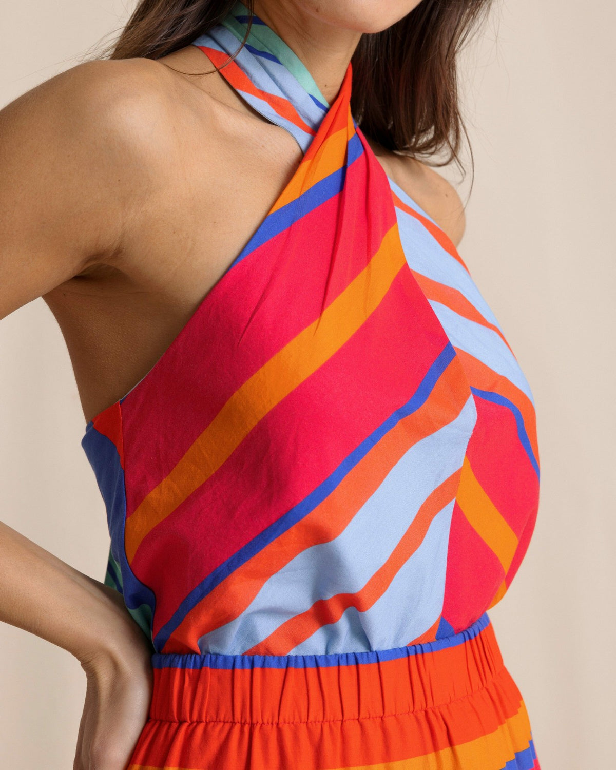Fallon Calypso Cay Stripe Halter Top | Southern Tide Featured